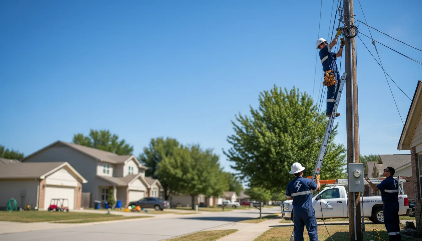 Residential electrician providing installation services in Hallstead, PA